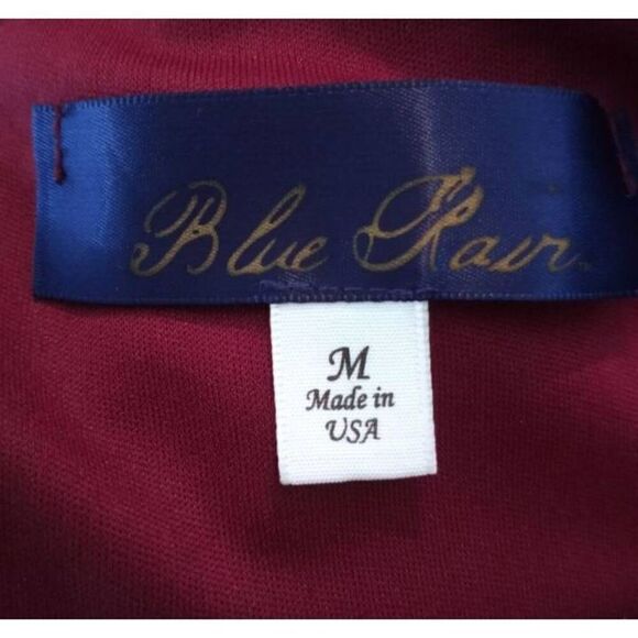 BLUE RAIN BURGUNDY, PINK, & CREAM FLORAL SLEEVELESS DRESS SZ.M EUC. - Picture 6 of 7